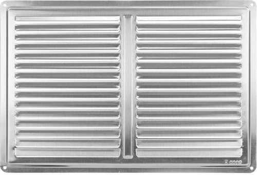 Lüftungsgitter 300 × 200 mm aus Edelstahl