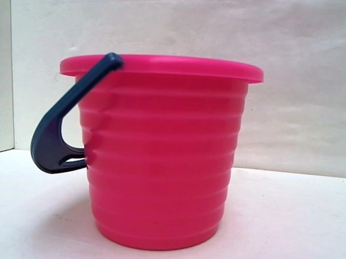 Small ribbed plastic bucket
