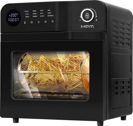Hot air fryer with rotating basket 16 L