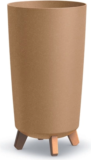 Gracia Tubus Slim Eco Wood Planter on Legs 24 cm natural