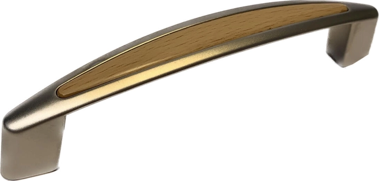 Fatima handle 96 mm matte nickel/beech