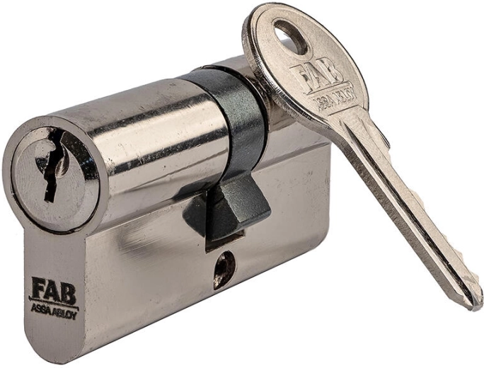 Construction cylinder insert FAB 1 HOME 30/35 mm, brass, 3 keys