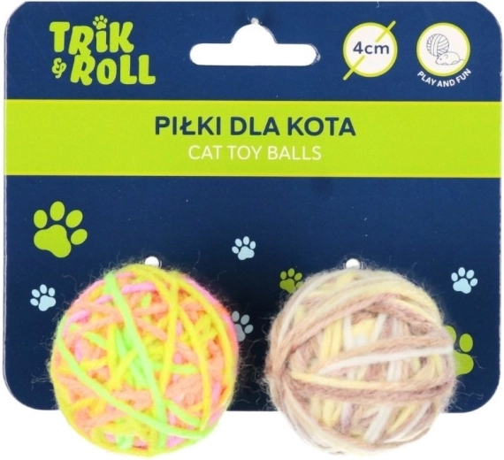 Set of cat balls, 2 pcs (6 cm)