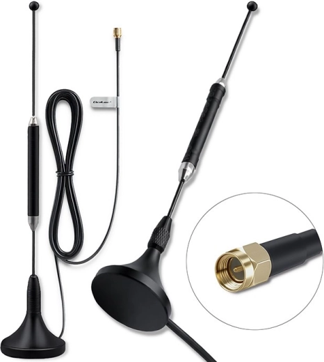4G-LTE-Antenne mit Magnetfuß 5 dBi, omnidirektional, 600–2700 MHz, SMA, 3 m