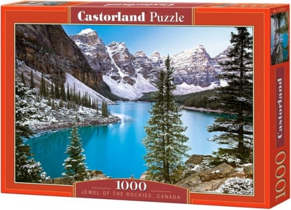 Puzzle 1000 pièces lac dans les Rocheuses CASTORLAND 68 × 47 cm