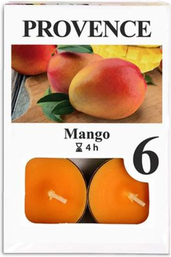 Teelichter Mango, 6 Stk.