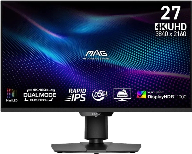 Moniteur gaming MSI MAG 274UPDF 27" LED 160 Hz noir