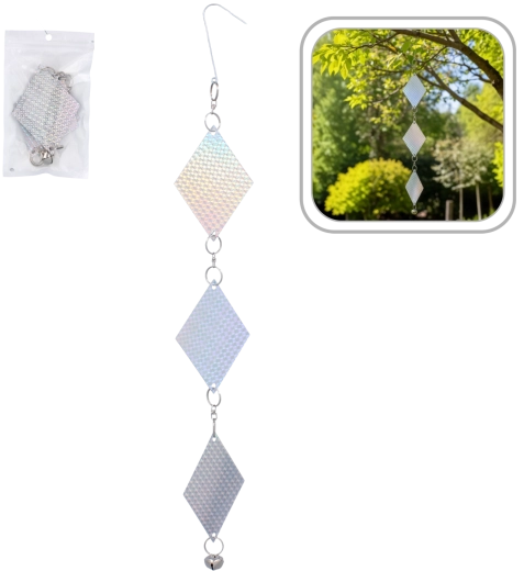 Bird Repellent – Reflective Strips 50 cm, mixed colors