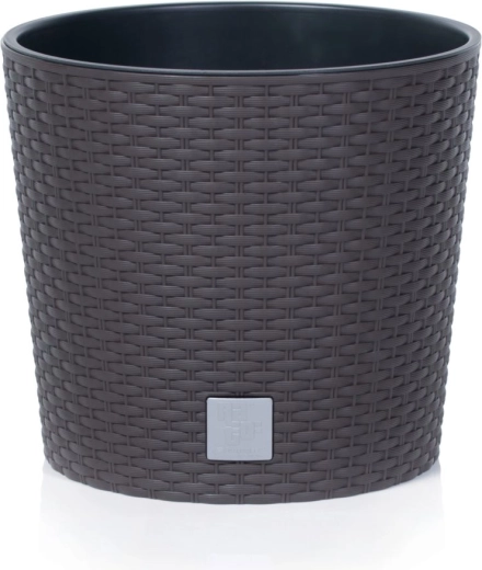 Blumentopf Rato Round mit Einsatz 25 cm, Umbra