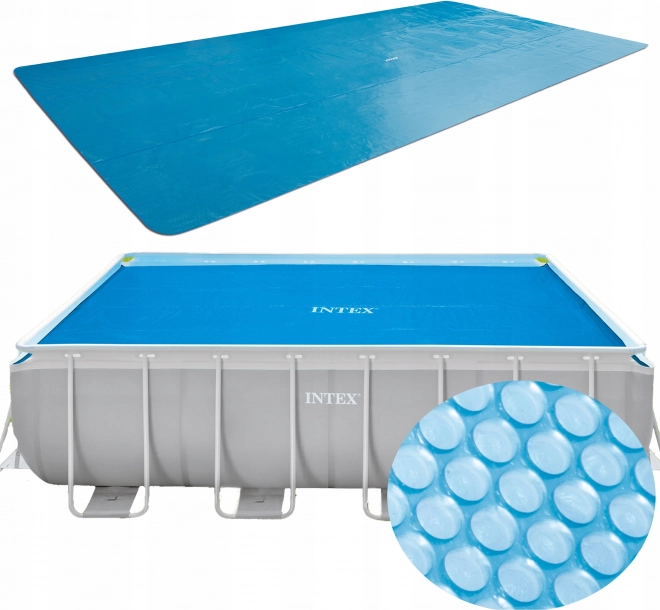 Bâche solaire à bulles pour piscine à cadre 400 × 200 cm Intex