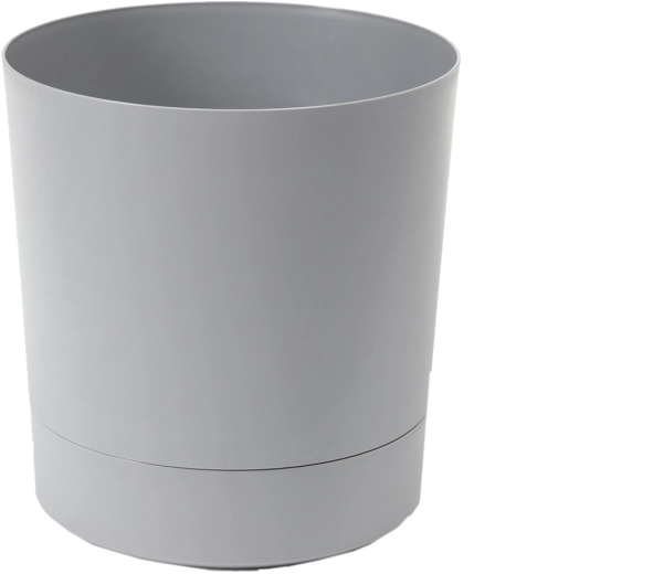 Bloempot met onderschotel AURA 35 cm – grijs