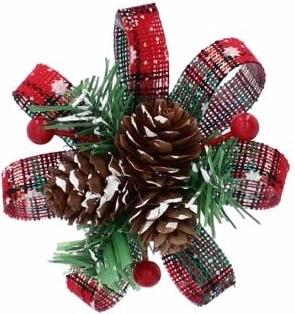 Green gift wrapping bows set of 3 pcs