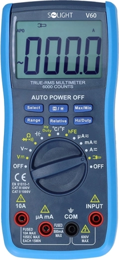Multimètre numérique professionnel Solight True-RMS