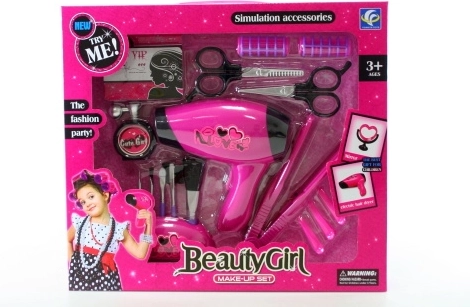 Coffret beauté pour enfants avec sèche-cheveux et lisseur