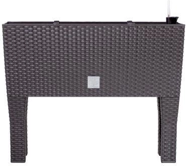Rato Case High Planter Dark Brown 60 × 25 × 46 cm with Irrigation System