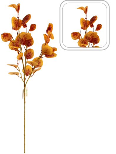 Artificial autumn decorative apple tree branch 78 cm