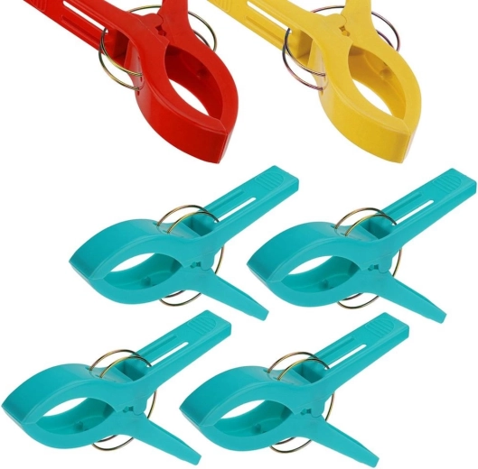 Clips voor badlaken/strandlaken, set van 4 stuks