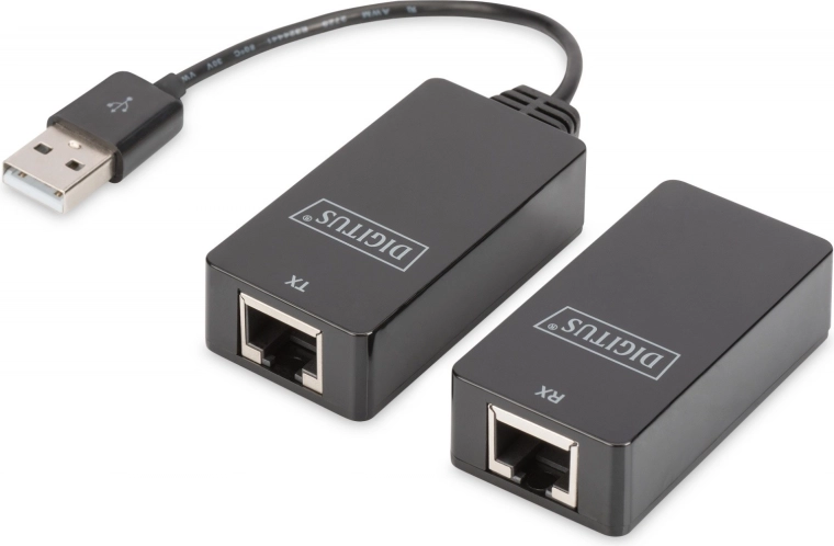 USB Extender DIGITUS for range up to 45m, black