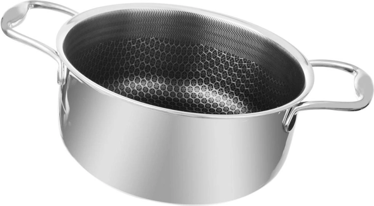 Casserole en acier inoxydable COOKCELL 20 cm, 2,75 l avec revêtement antiadhésif