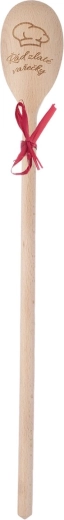 Houten ovale pollepel serie Gouden pollepels 50 cm (mix)
