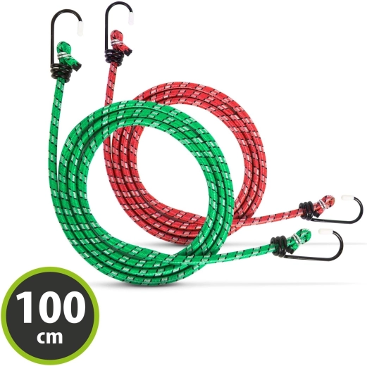 Set of 2 cargo spider straps, 100 cm