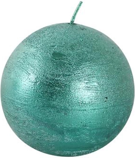 Bougie ronde rustique 8 cm – vert Provence