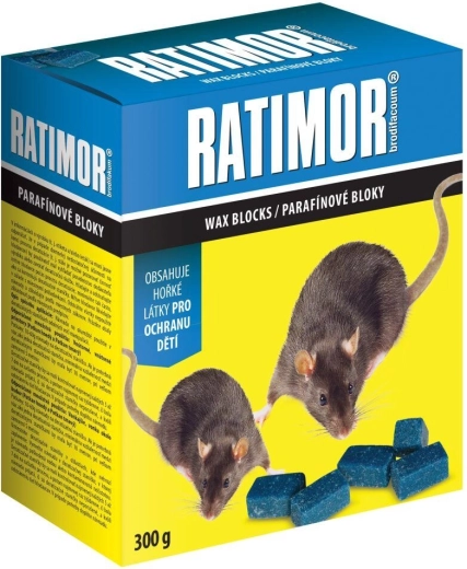 Ratimor blocs paraffinés contre les souris et les rats 300 g