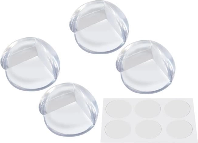 protections d’angle en silicone pour meubles – 4 pièces, transparentes
