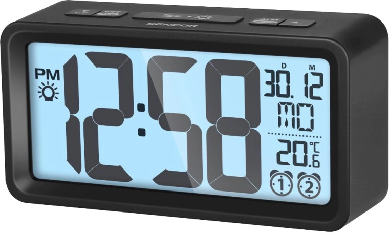 Digitale wekker Sencor met thermometer