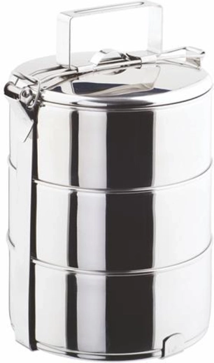 Porte-repas en acier inoxydable TORO 3 étages 3×800 ml