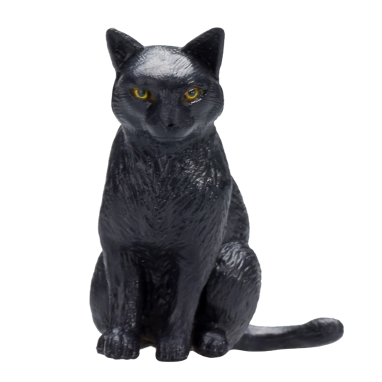 Mojo Black Cat Sitting – Figurine