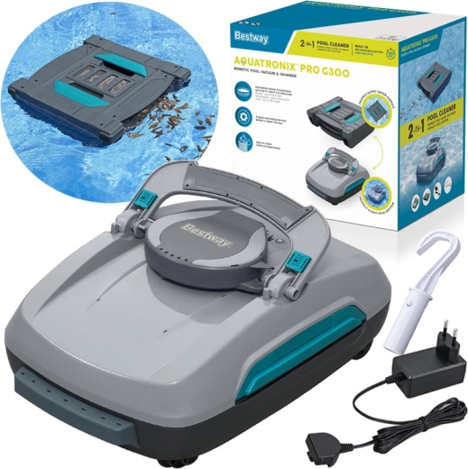 Bestway Aquatronix Pro G300 cordless robotic vacuum and skimmer 2-in-1