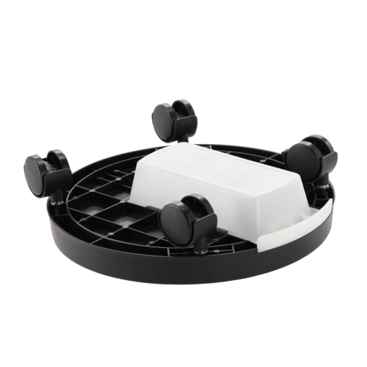 Round mobile plant pot stand 28 cm with drip tray