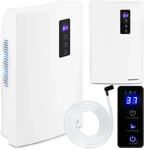 Berdsen déshumidificateur d’air avec purification UV BR-20, réservoir 2 L, fonctionnement silencieux
