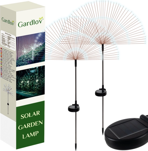 Solare tuin-LED-lampen in de vorm van een paardenbloem Gardlov (set van 2 stuks)