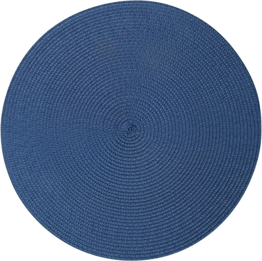 Granitfarbene Tischunterlage aus PP in Stroh-Optik, 38 cm
