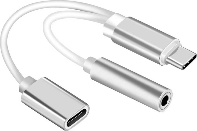 USB‑C-naar‑mini‑jack 3,5 mm en USB‑C adapter