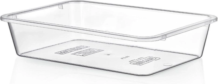 organiseur de réfrigérateur 35 × 25 × 7 cm, 4,5 l – boîte en plastique transparente sans BPA