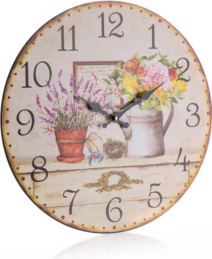 Horloge murale florale 34 cm FLOWER