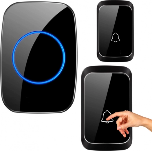 Wireless waterproof doorbell, 25 melodies, 3 volume levels