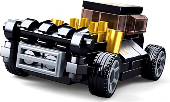 Pullback Car Black Mod Rod Building Kit