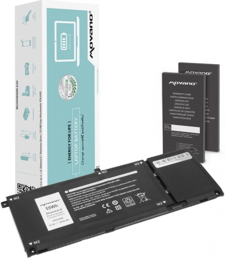 Movano-batterij voor Dell Inspiron 5400/5401/5402/5406/5501/5508 3600 mAh 55 Wh