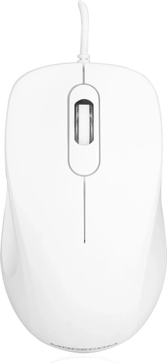 White Wired Optical Mouse