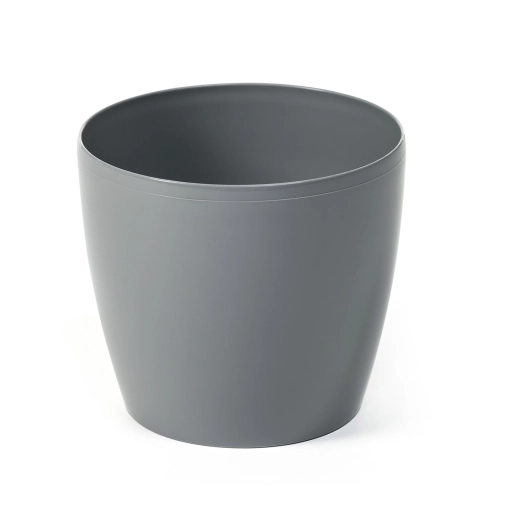 Cache-pot Magnolia 15,5 cm gris en polypropylène