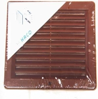 Grille de ventilation avec moustiquaire 200 × 200 mm, blanche