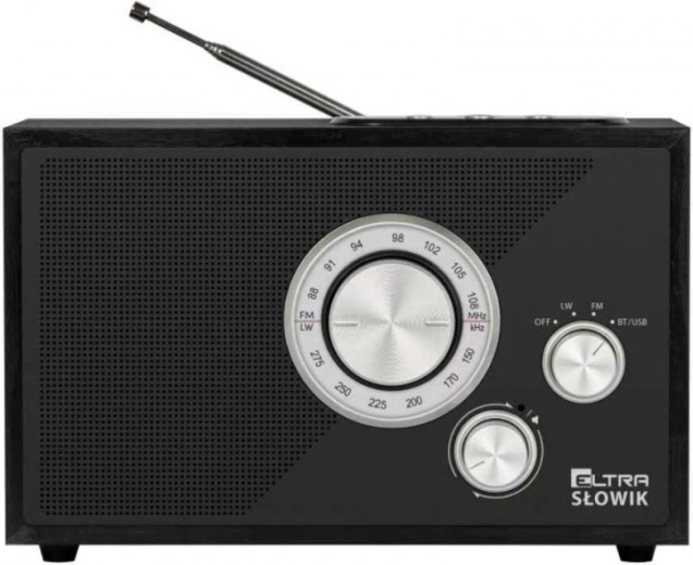Tabletop radio OR Słowik with USB, microSD and Bluetooth, black