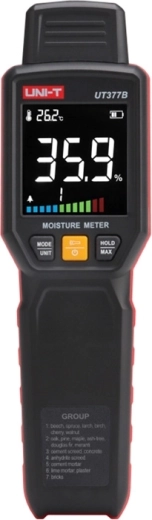 Uni-T UT377B vochtmeter voor hout en bouwmaterialen