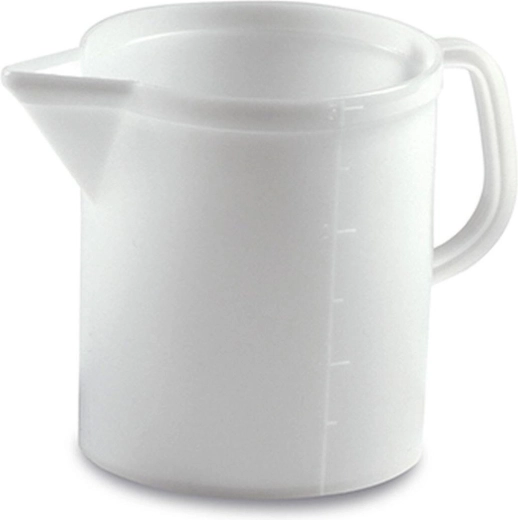 Kunststof maatbeker 2 l met maataanduiding – wit