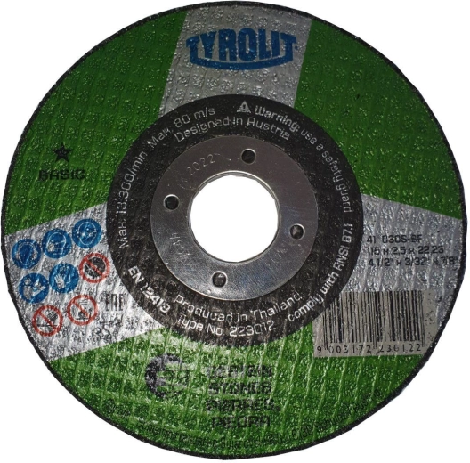 Cutting disc for stone and cast iron 115 × 2.5 × 22.2 mm