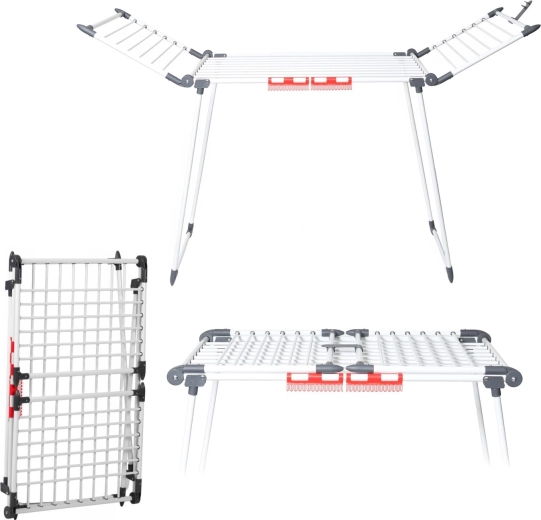 Foldable freestanding clothes drying rack XL 19 m, load capacity 15 kg - 1 piece